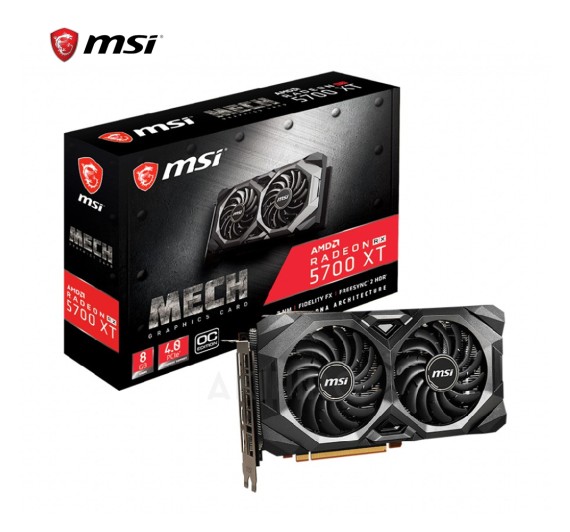 VGA (การ์ดแสดงผล) MSI RADEON RX5700 XT MECH OC  8GB GDDR6 256 BIT 3 + 1Y